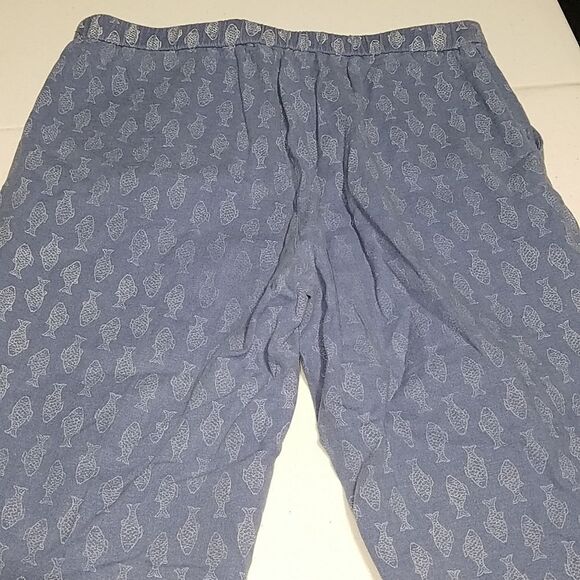 Coldwater Creek fish design capris size 8P - Picture 5 of 6